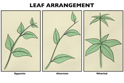 Leaf Arrangement Illustration 