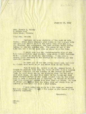 1940/01/18: Clarence E. Godshalk to Jean M. Cudahy