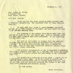 1940/02/01: E. Lowell Kammerer to Jean M. Cudahy