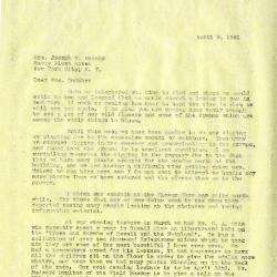 1941/04/08: Clarence E. Godshalk to Jean M. Cudahy
