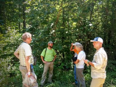 Collecting group in Talladega National Forest - Oakmulgee Disrict