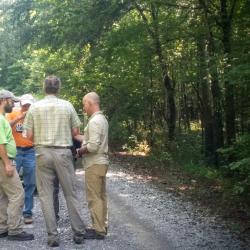 Collecting group in Talladega National Forest - Oakmulgee District