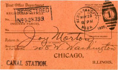 1928/05/23: Joy Morton to Frank Williams