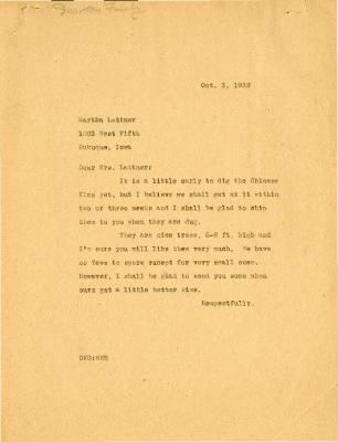 1932/10/03: Clarence E. Godshalk to Martha Lattner