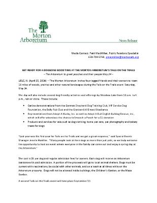 Tails on the Trails Press Release