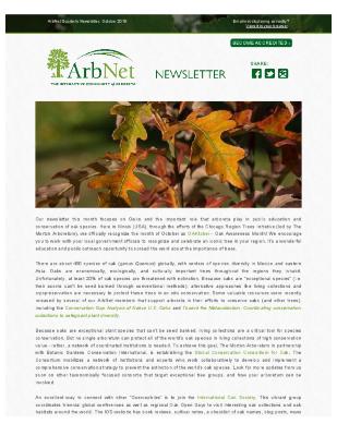 ArbNet Quarterly Newsletter, October 2019