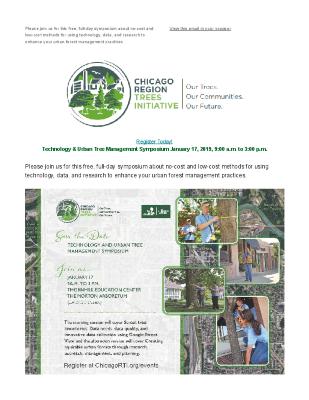 Chicago Region Trees Initiative Email, Technology and Urban Tree Management Symposium