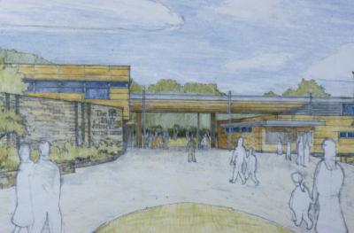 Rendering of the Visitor Center Entrance