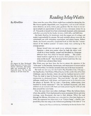 Reading May Watts