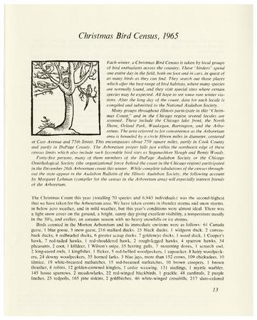 Christmas Bird Census, 1965