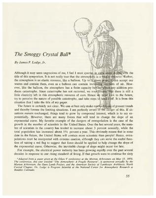 The Smoggy Crystal Ball