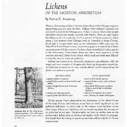 Lichens of The Morton Arboretum