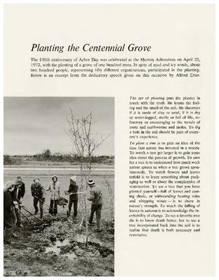 Planting the Centennial Grove