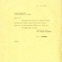 10/25/1934: E. L. Kammerer to Henry Leuthardt