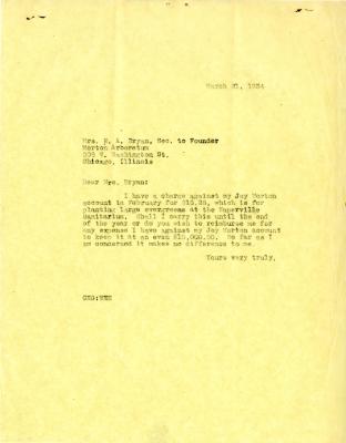 1934/03/21: Clarence Godshalk to N. A. Bryan