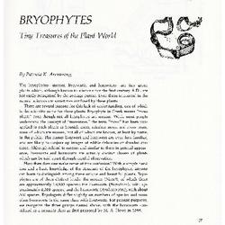 Bryophytes: Tiny Treasures of the Plant World
