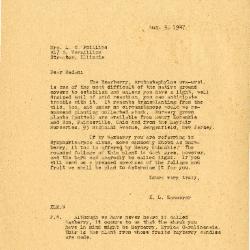 1947/08/05: E. L. Kammerer to Mrs. L. C. Phillips