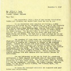 1947/12/05: E. L. Kammerer to Mr. Alfred W. Lane