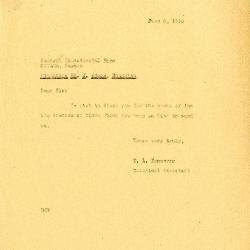 1930/06/06: E. L. Kammerer to J. Adams