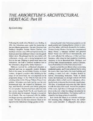 The Arboretum’s Architectural Heritage: Part III