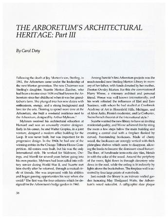 The Arboretum’s Architectural Heritage: Part III