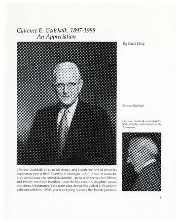 Clarence E. Godshalk, 1897-1988: An Appreciation