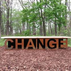CHANGE bench in the maple (Acer) collection at The Morton Arboretum