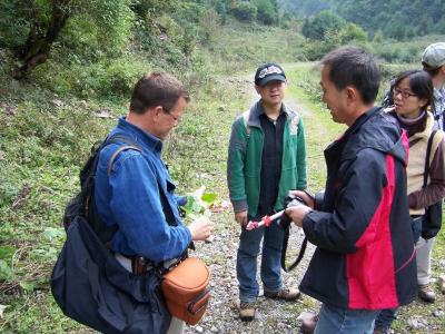 Kris Bachtell plant hunting in China