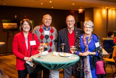 Maggie McCoy, Mike McCoy, Morris Westerhold, and Amy Westerhold at the Centennial Launch Party
