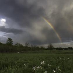Double Rainbow over the Schulenberg Prairie