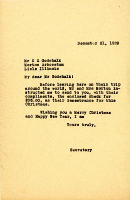 1929/12/21: Norma J. Bryan to Clarence E. Godshalk
