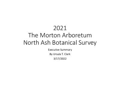North Ash Botanical Survey Executive Summary Presentation