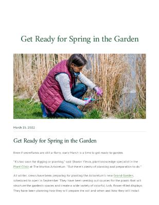 Get Ready for Spring in the Garden