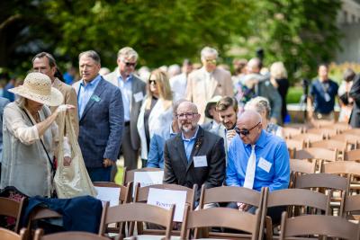 Attendees of The Gerard T. Donnelly Grand Garden Ribbon Cutting Luncheon