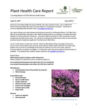 Plant Health Care Report, Issue 2017.2