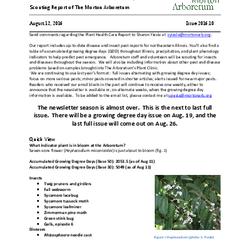 Plant Health Care Report, Issue 2016.10