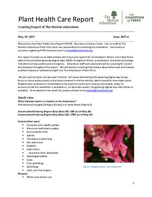 Plant Health Care Report, Issue 2017.4