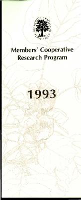 Members' Cooperative Research Program, 1993