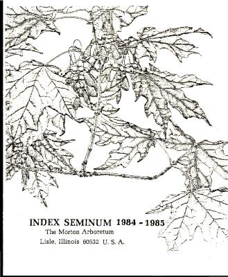 Index Seminum, 1984-1985
