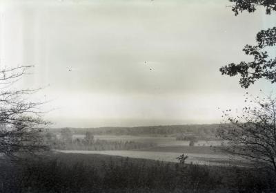 View from east of burial plot, looking east over DuPage Valley
