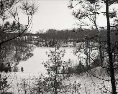 Looking south over Sterling Pond in winter