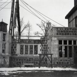 Morton residence at Thornhill, library wing construction