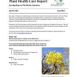 Plant Health Care Report, Issue 2014.2