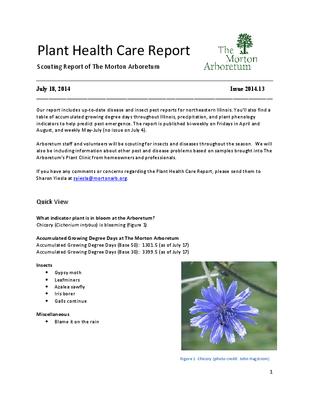 Plant Health Care Report, Issue 2014.13