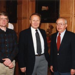 George Ware Retirement Party in Founders Room - (L to R): Peter van der Linden, Tony Tyznik, George Ware