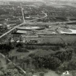 Arbor Lake construction, aerial view