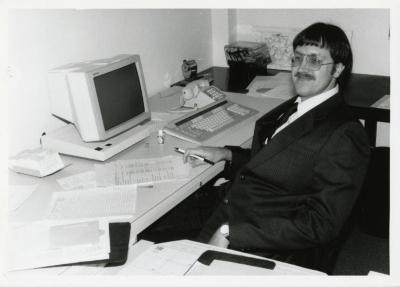 Bill Dreyer at desk