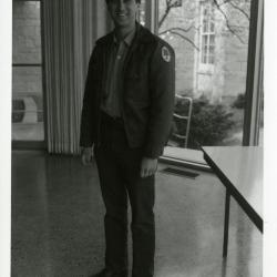 Dave Cascarano in rotunda of Administration Building
