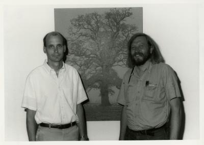 Gary Watson (left) with Jitzke Kopinga, Urban Tree Root Specialist from Research Institute of Forestry and Urban Ecology (Wageningen, Netherlands)