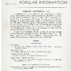 Bulletin of Popular Information V. 18 No. 1